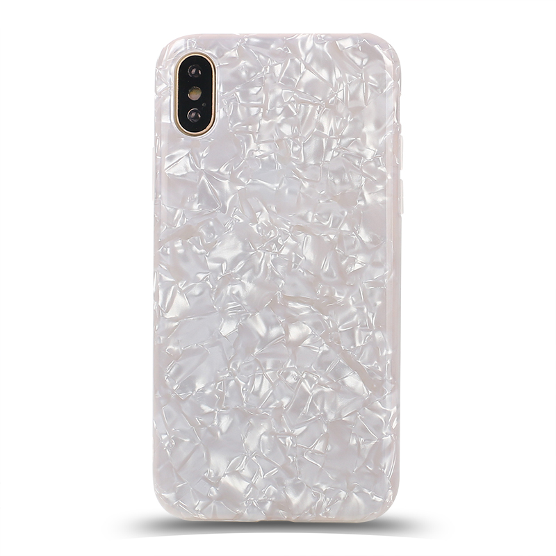 iPHONE Xs / X IMD Dream Marble Fashion Case (Rainbow White)